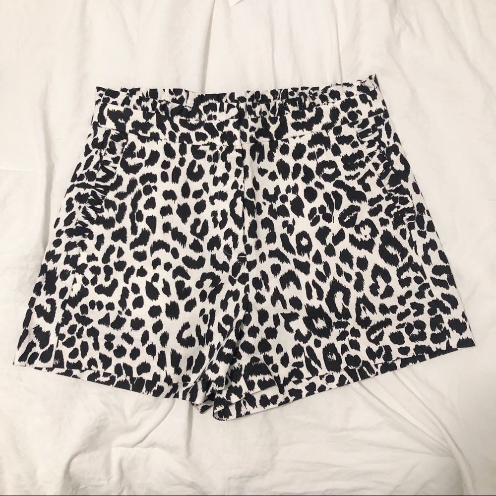 J Crew Factory NWT leopard print shorts